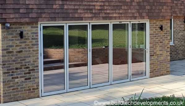extension with bi-fold doors